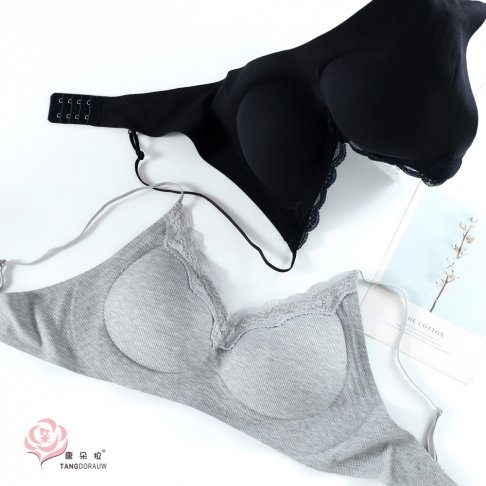 無鋼圈蕾絲內衣 舒適親膚 無痕包覆 可調肩帶 輕薄透氣 女生內衣 M/L/XL (8060)-唐朵拉 5